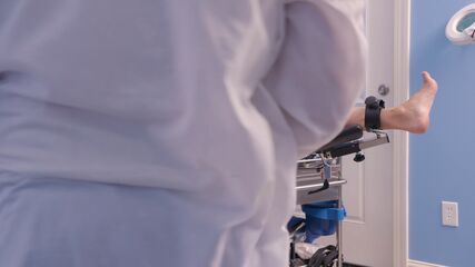 Tickled Pussy At OBGYN Chair